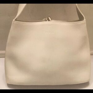 Furla white shoulder bag